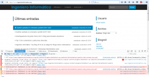 Las trazas de la consola web ayuda al desarrollador a dar con problemas de diversa índole, entre ellos aquellas partes no seguras del blog.