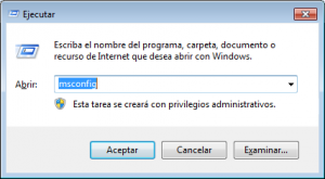 Cuadro de Ejecutar de Windows