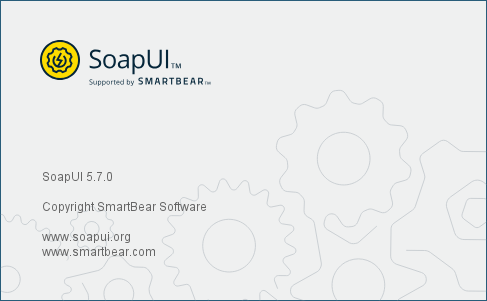 Pantalla de carga del SoapUI 5.7